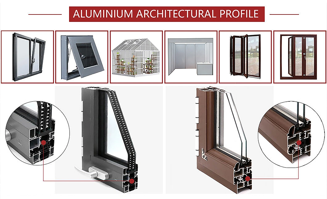 Heat Sink Parts Tube Products Aluminum Aluminium Extrusion Profile Manufacture