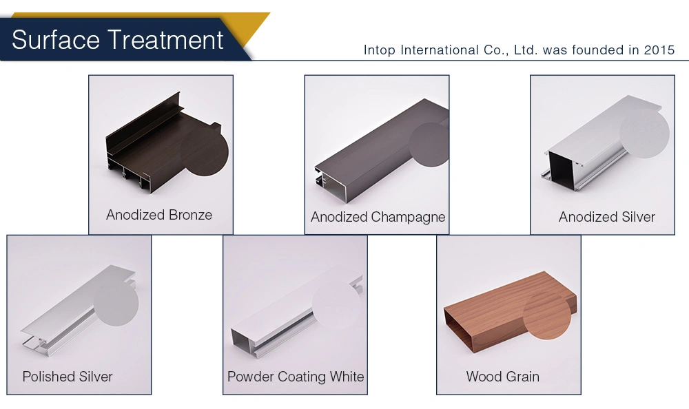 Kenya Style Wooden Grain Alu Extrusion Lift and Slide Door Frame Aluminum Section Profiles